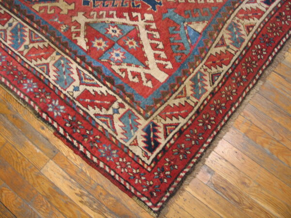 Colorful traditional patterned wool rug
