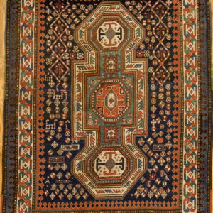 Intricate patterns on deep blue background