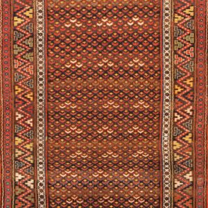 Antique Caucasian Hallway Runner Wool Rug