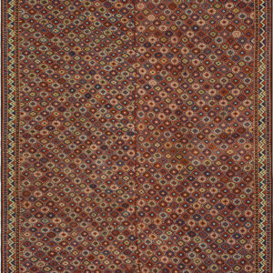 Antique Caucasian Tribal Verneh Flat Weave Kilim Rug