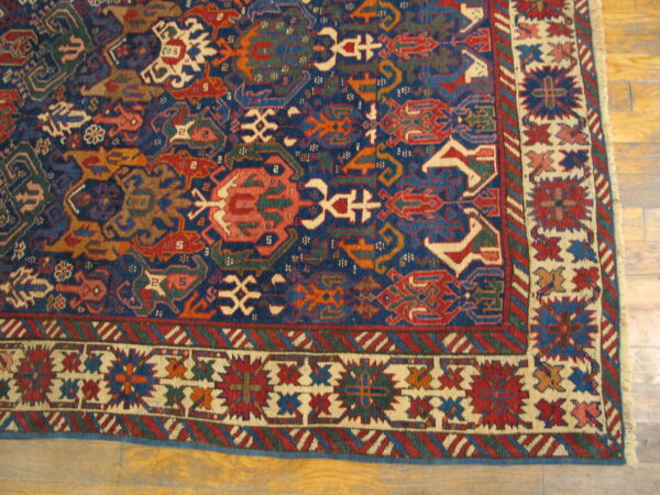 Antique caucasian - bidjov caucasian knotted rug - image 2