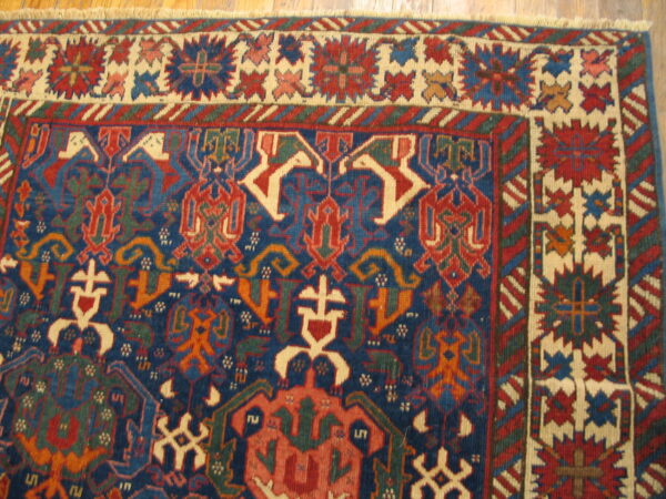 Antique caucasian - bidjov caucasian knotted rug - image 5