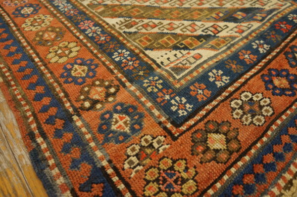 Antique caucasian - ganjeh caucasian knotted rug - image 7