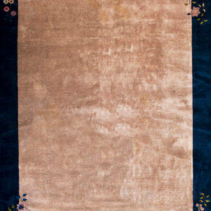 Elegant floral border on ivory background