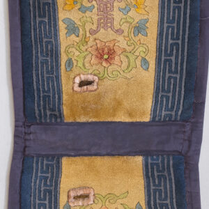 Embroidered textile with floral patterns