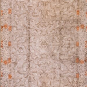 Antique Chinese Room Size Wool Ivory Rug