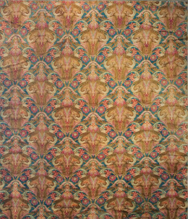 Intricate floral pattern in warm colors.