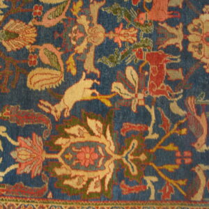Colorful floral and animal motifs