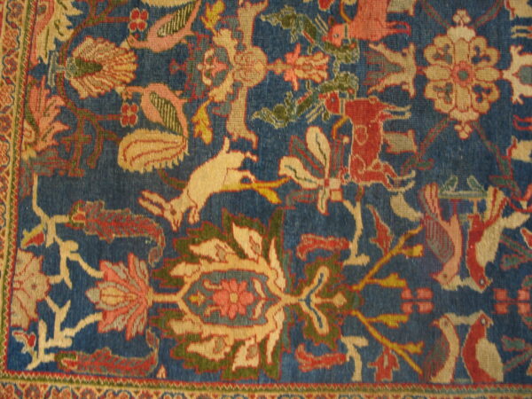 Colorful floral and animal motifs