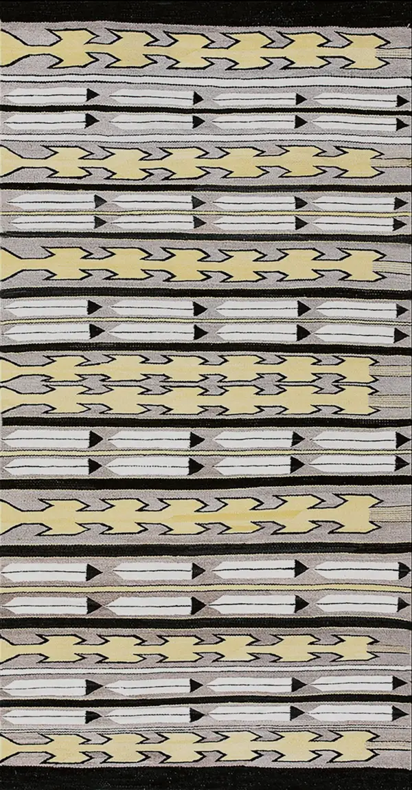 Antique gray allover tribal geometric native american flatweave navajo rug by rugs on net