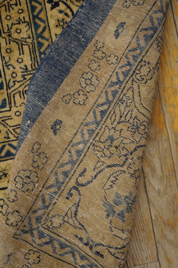 Antique indian oversized large oversized big rug wool blue - image 13