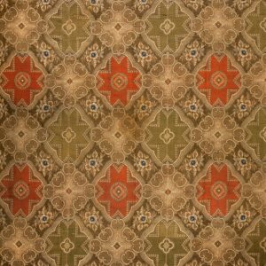 Antique Ingrain American Geometric Knotted Rug