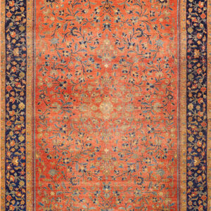 Intricate floral patterns on vibrant background