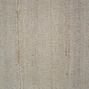 Tight flatweave rug texture in a natural oatmeal beige color with a visible vertical seam.