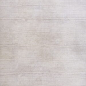 Off-white rug with a subtle horizontal linear pattern and low, textural surface.