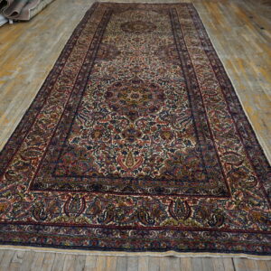 Intricate Persian rug with vibrant patterns