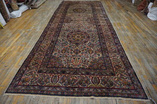 Intricate persian rug with vibrant patterns