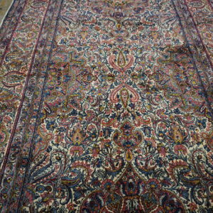 Intricate floral patterns on vibrant background