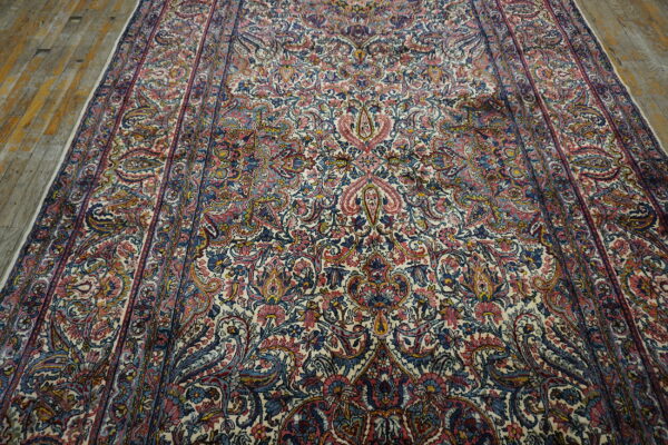 Intricate floral patterns on vibrant background