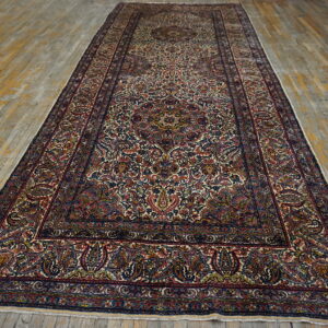 Intricate Persian rug with vibrant patterns