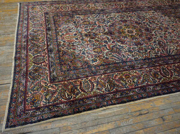 Intricate persian rug with vibrant patterns