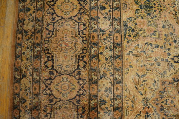 Fine weave intricate floral pattern antique oversized persian kerman rug - image 4