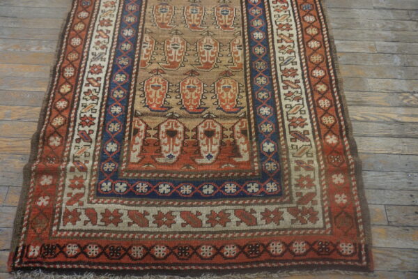 Colorful patterned antique kurdish rug