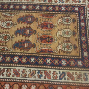 Colorful traditional Kurdish patterned rug
