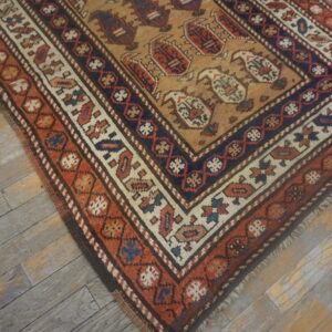 Colorful intricate patterned wool rug