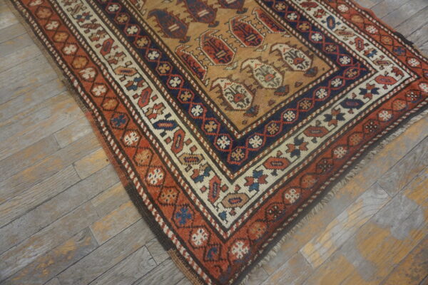 Colorful intricate patterned wool rug