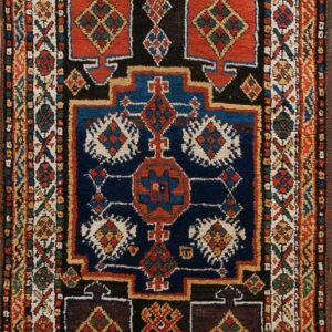 Antique Kurdish Turkish Knotted Rug