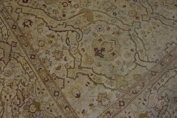 Antique large amritsar indian allover knotted rug - image 2