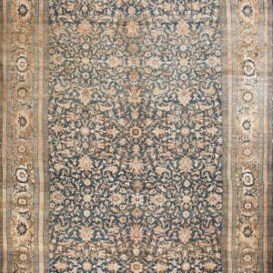 Antique Large Bibikabad Persian Knotted Rug