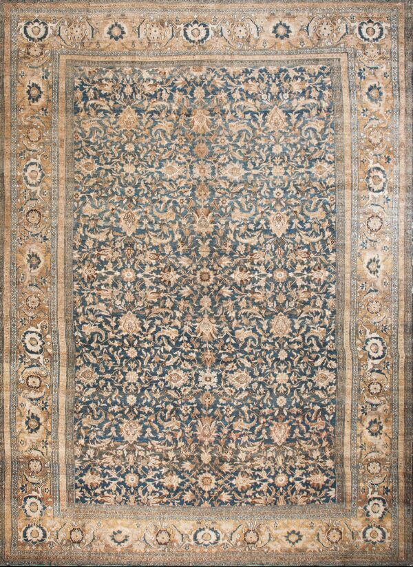 Antique large bibikabad persian knotted rug