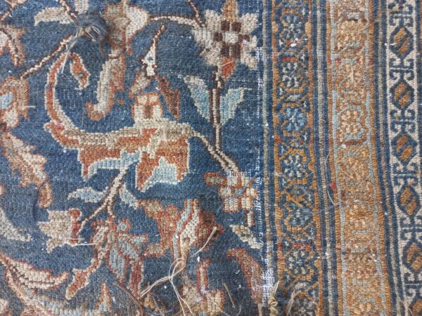 Antique large bibikabad persian knotted rug - image 3