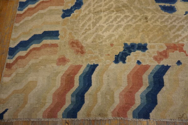 Colorful abstract pattern on rug