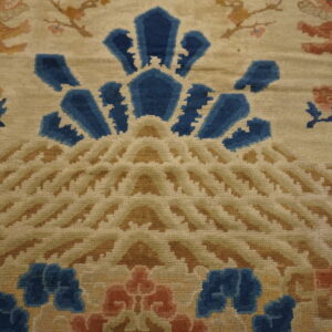 Intricate pattern on vintage rug