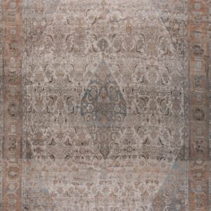 Intricate vintage Persian rug design.