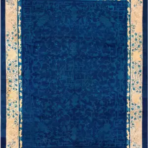 Antique Light Blue Chinese Dragon Design Room Size Peking Area Rug by Rugs On Net