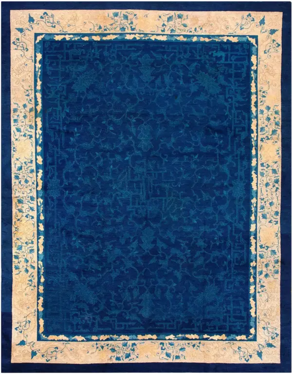 Antique light blue chinese dragon design room size peking area rug by rugs on net