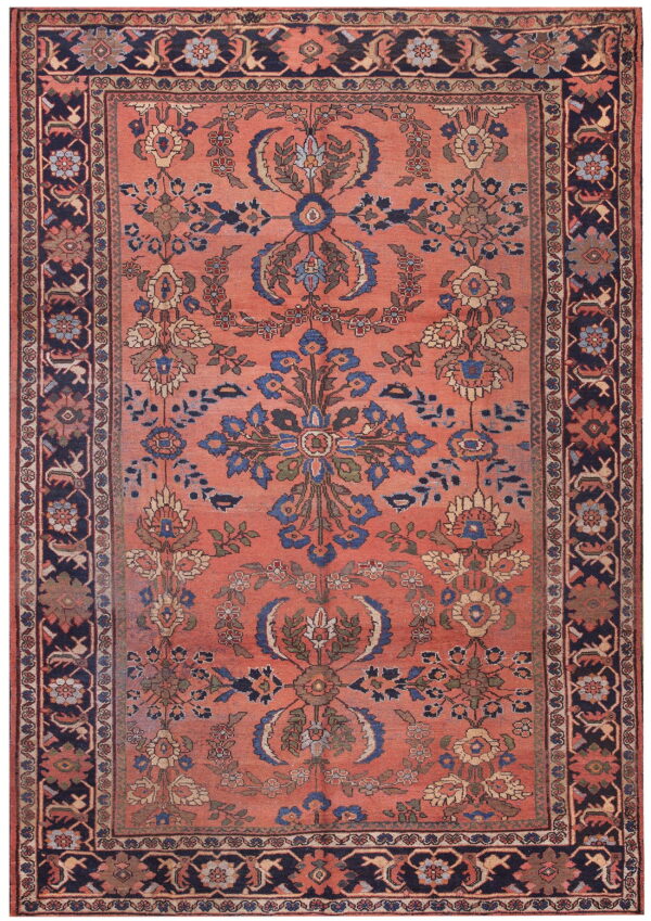 Ornate floral design on vibrant background