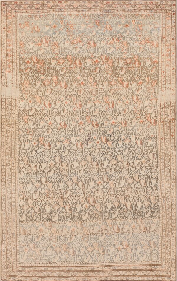 Intricate floral pattern on faded background