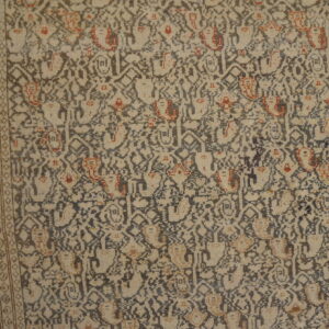 Intricate geometric Persian rug design.