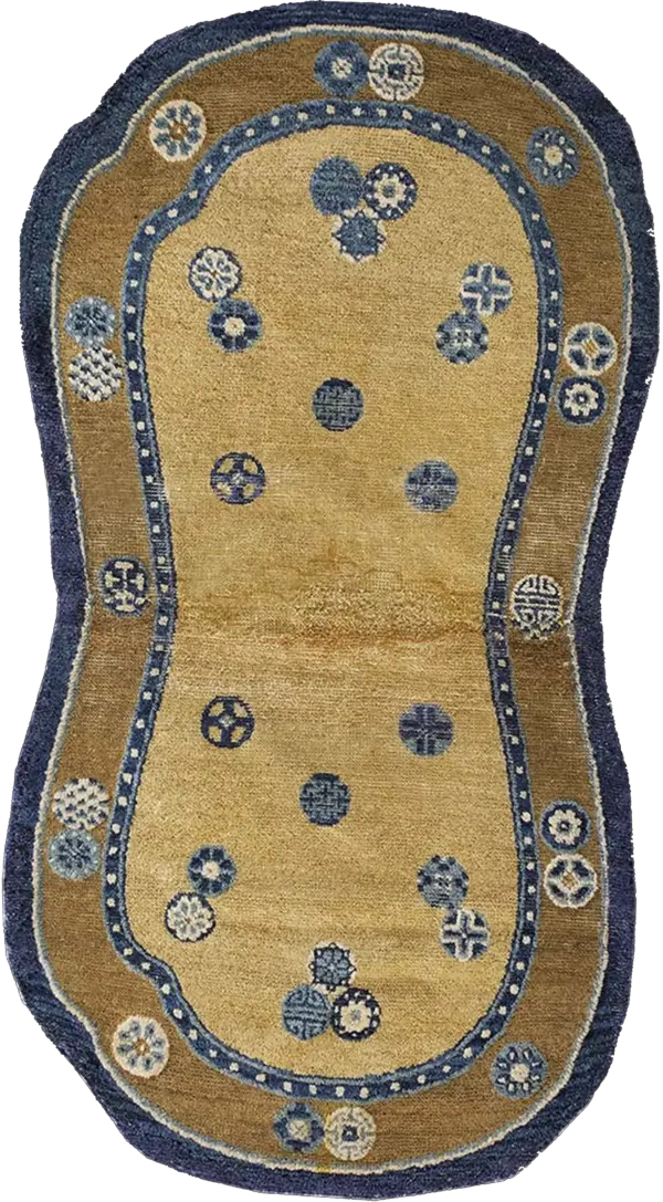 Antique mid 18th century chinese horse saddle cover ningxia rug by rugs on net