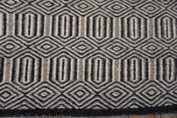 Antique navahu american gray 1940s rug 21433_7