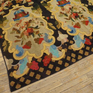 Colorful floral pattern on dark background