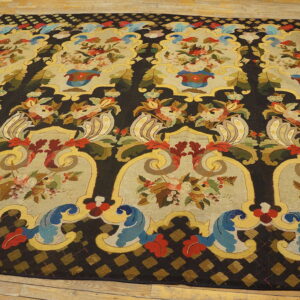 Colorful floral pattern on dark background