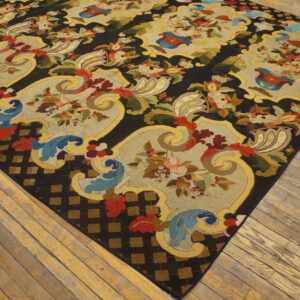 Colorful floral design on dark background