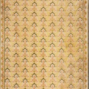 Intricate floral pattern on yellow background