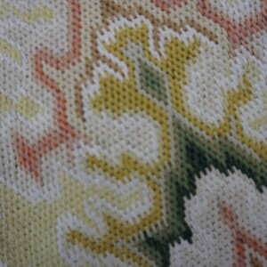 Floral pattern in soft pastel colors.